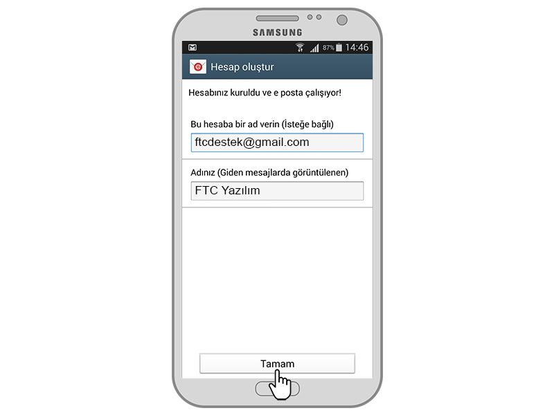 FTC Yazılım Android Gmail Kurulumu